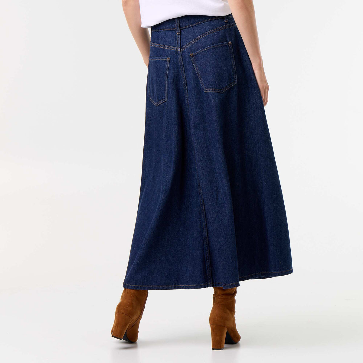 Jupe en denim BLEU