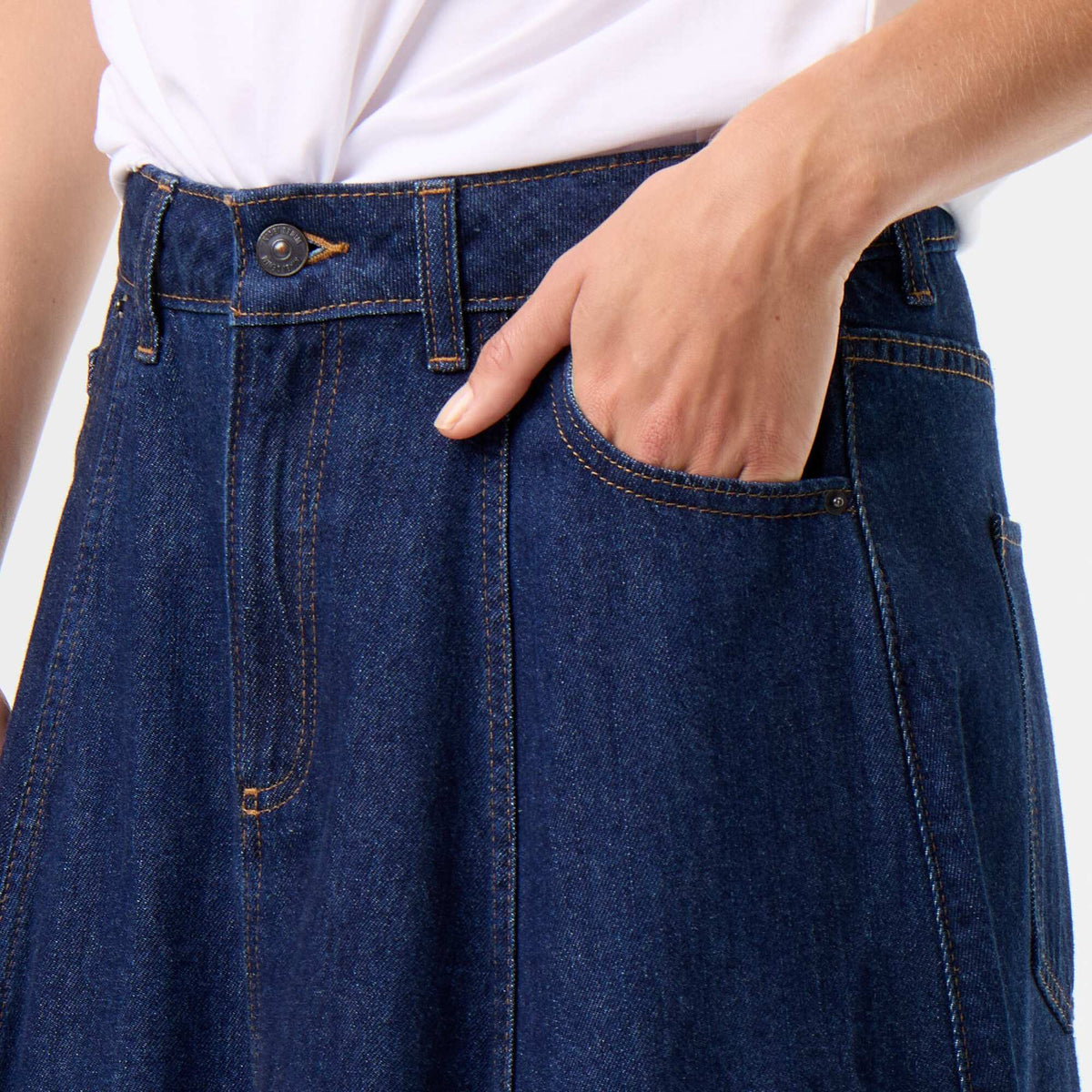 Jupe en denim BLEU