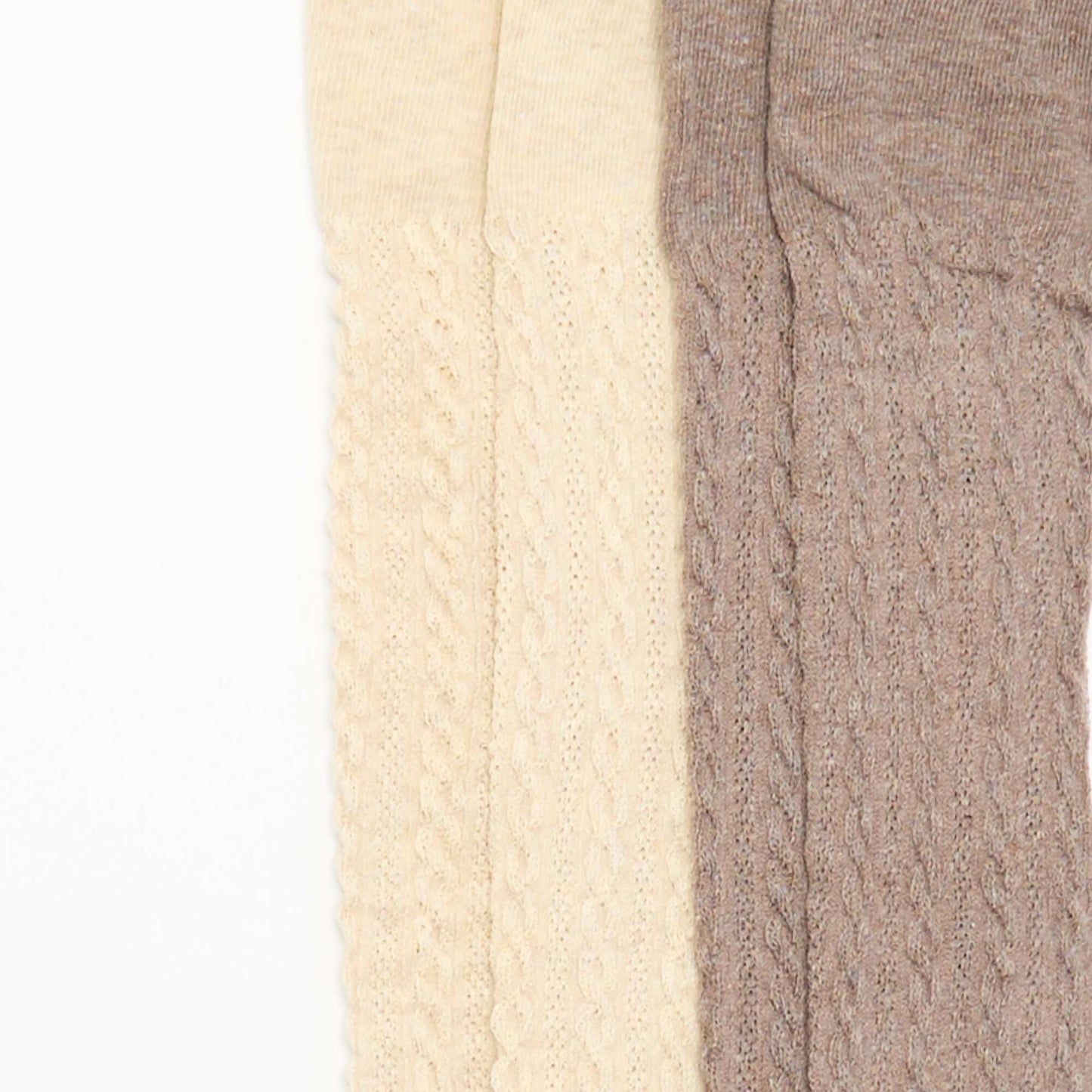 Lot de 2 paires de collants BEIGE