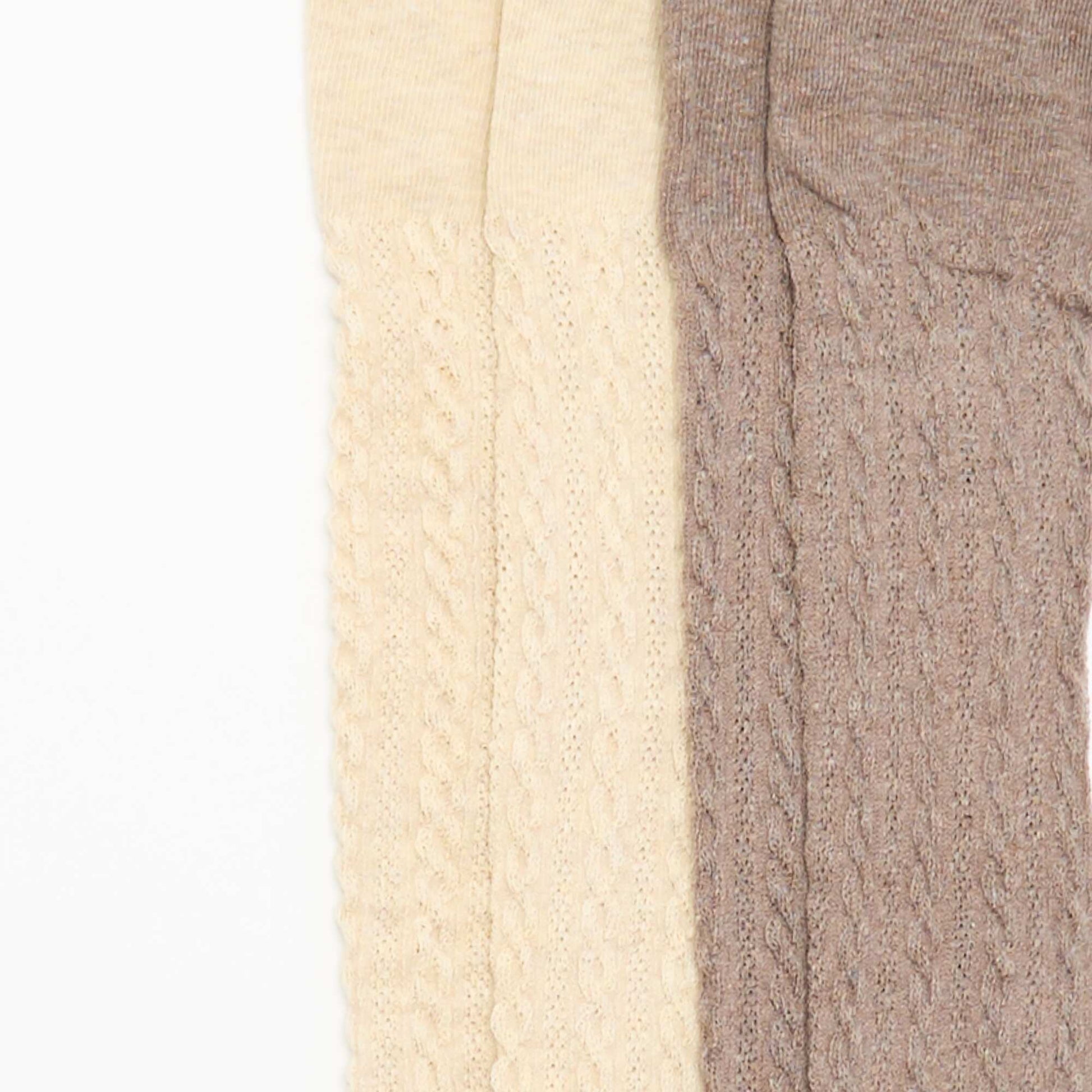 Lot de 2 paires de collants BEIGE