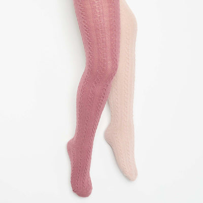 Lot de 2 paires de collants ROSE