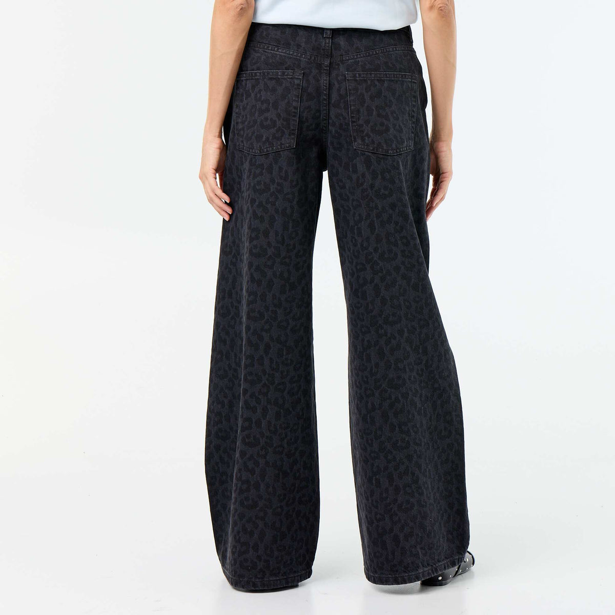 Jean wide leg / coupe large NOIR