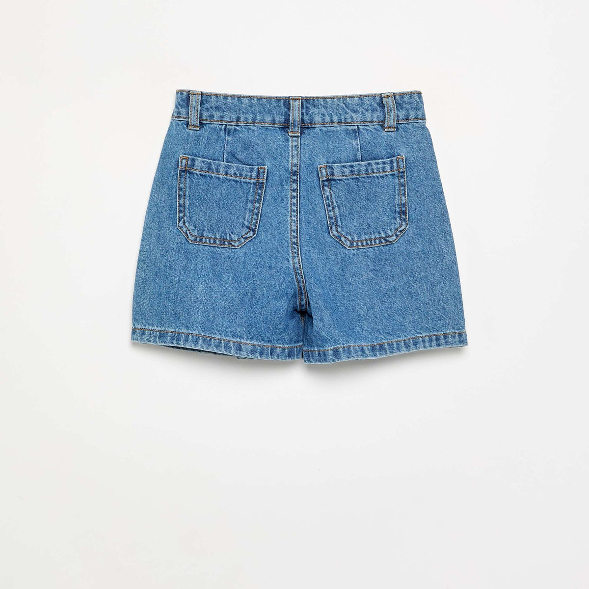 Jupe short courte en jean BLEU
