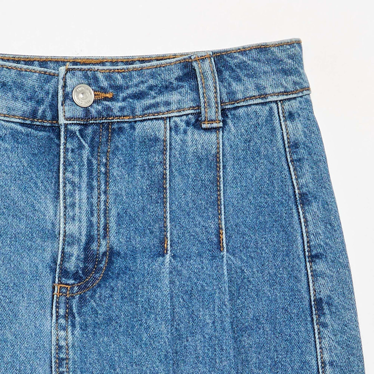 Jupe short courte en jean BLEU