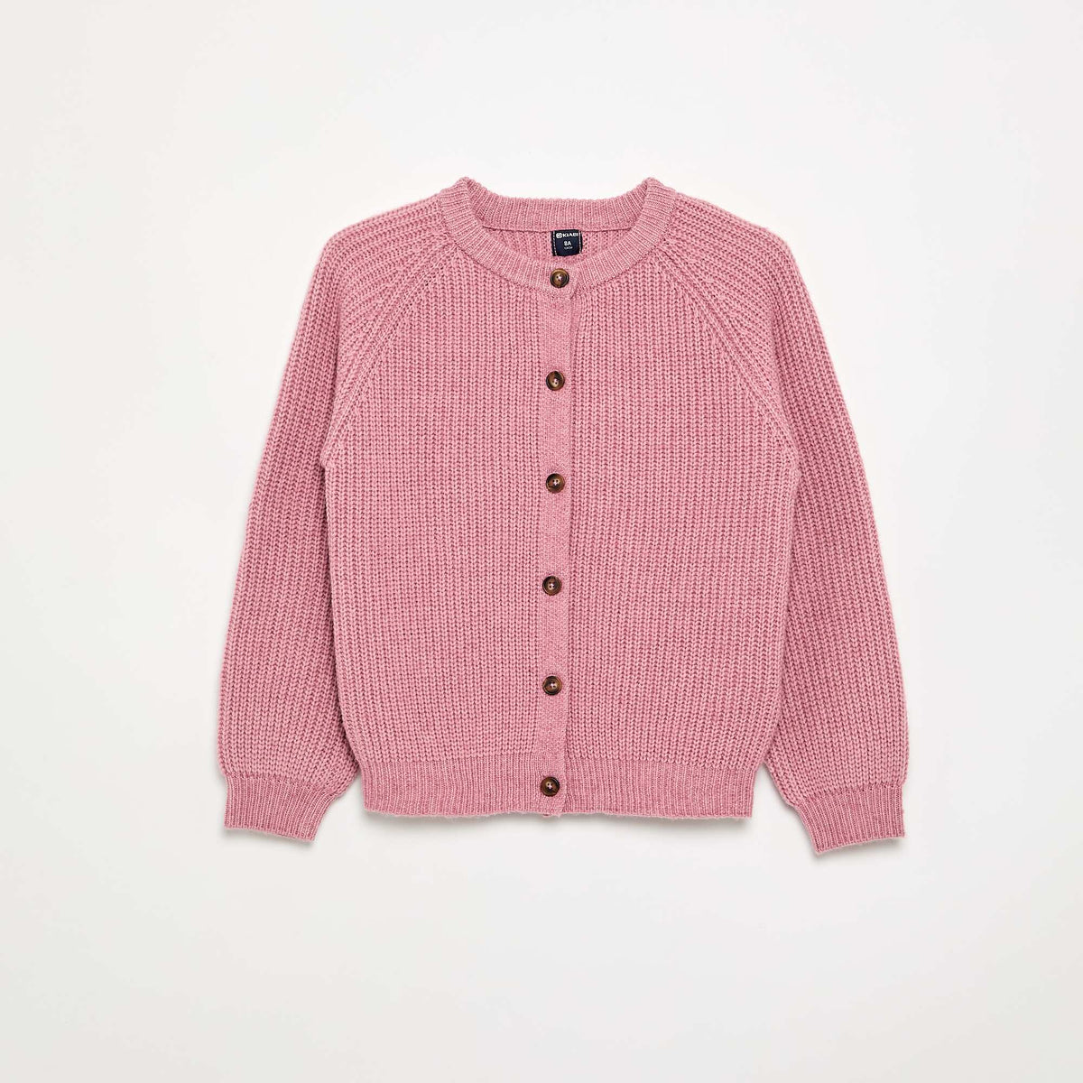 Gilet uni à manches longues ROSE