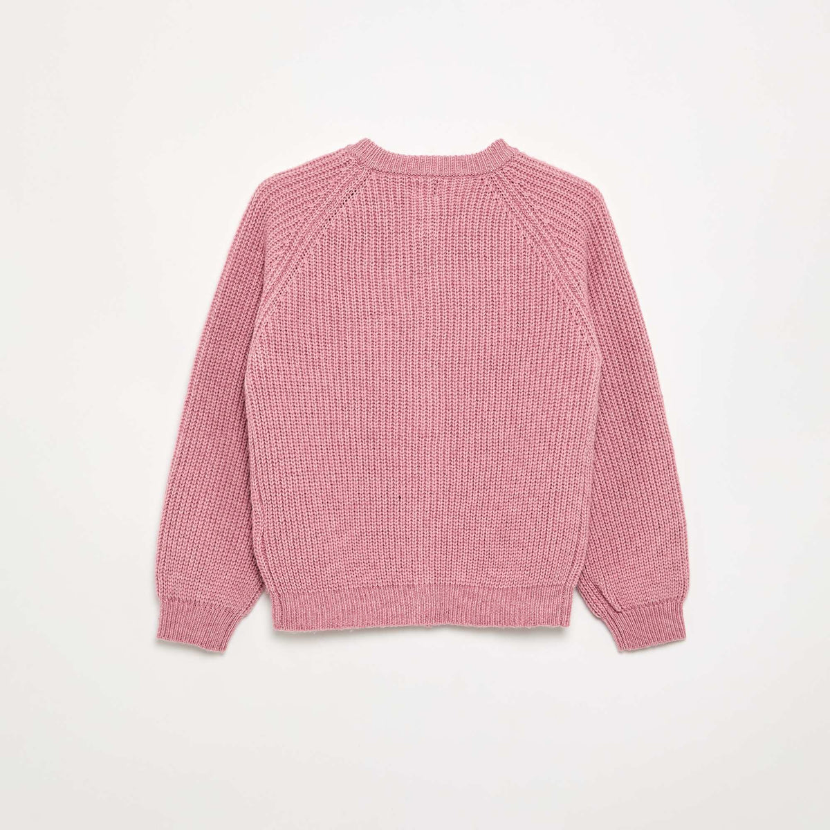 Gilet uni à manches longues ROSE