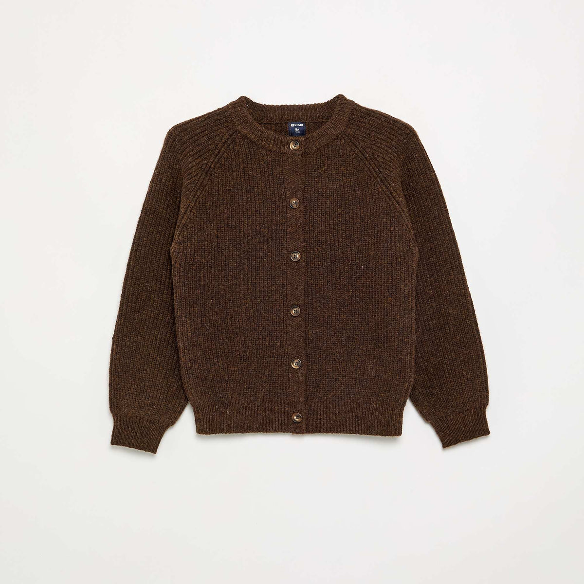 Gilet uni à manches longues MARRON