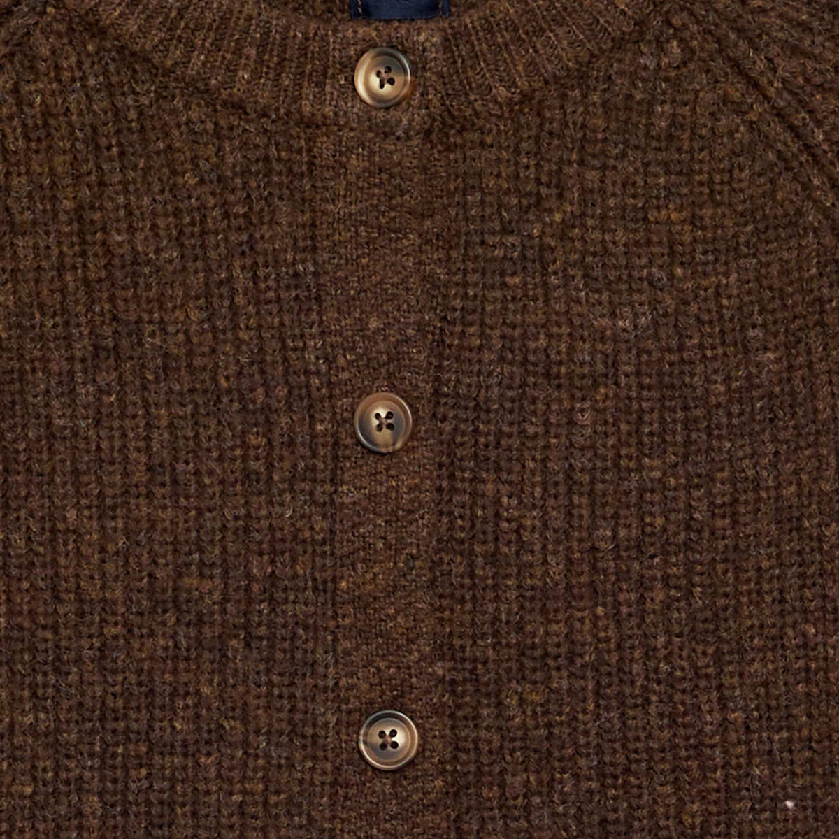 Gilet uni à manches longues MARRON