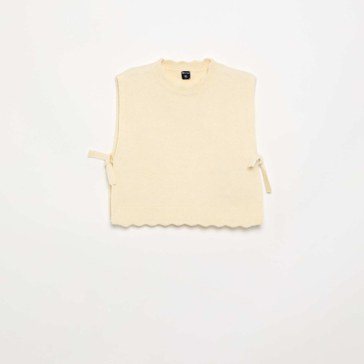 Pull sans manches ECRU