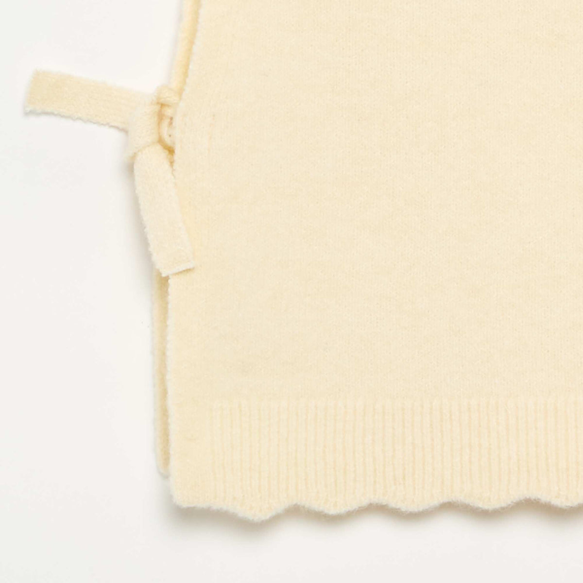 Pull sans manches ECRU