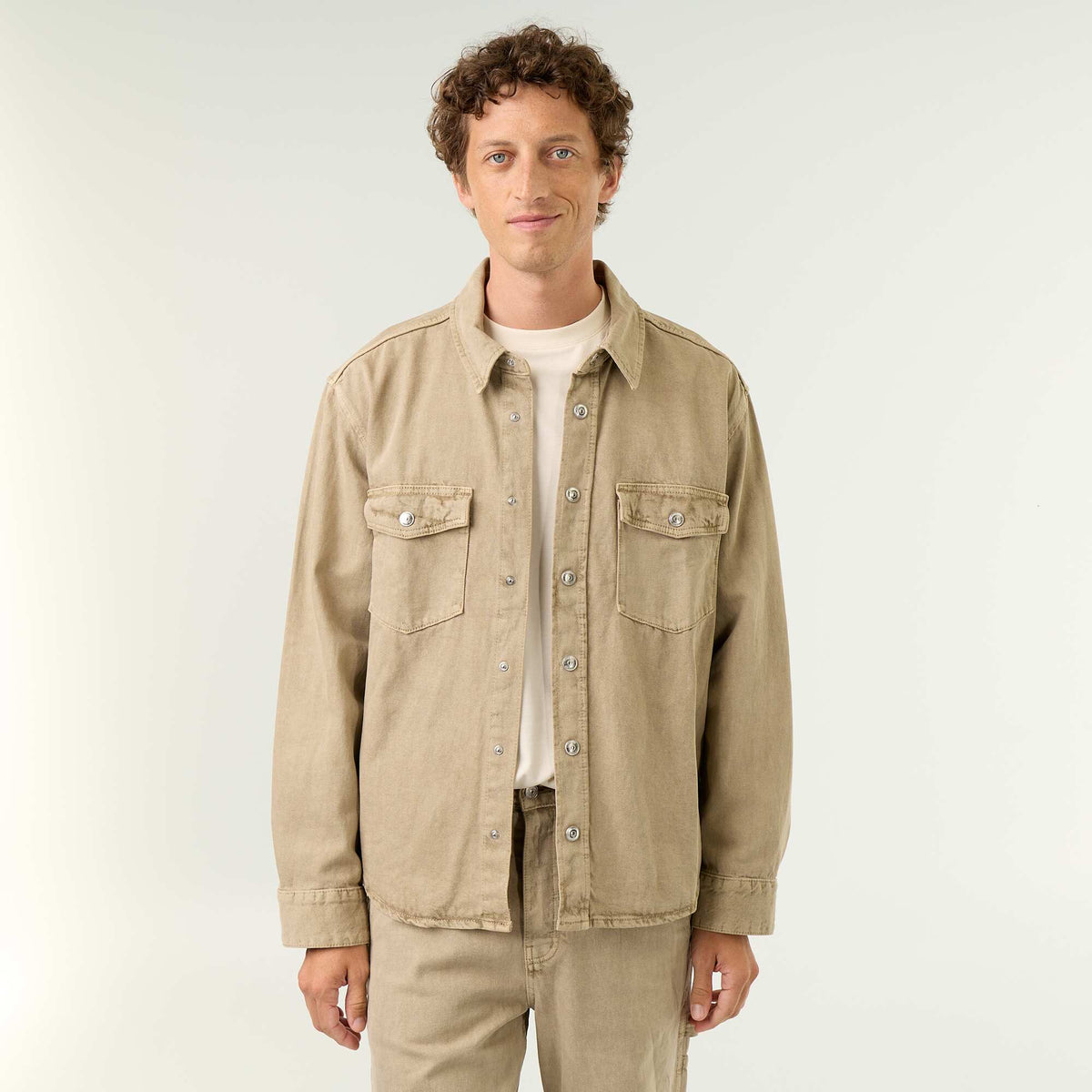 Surchemise en jean BEIGE