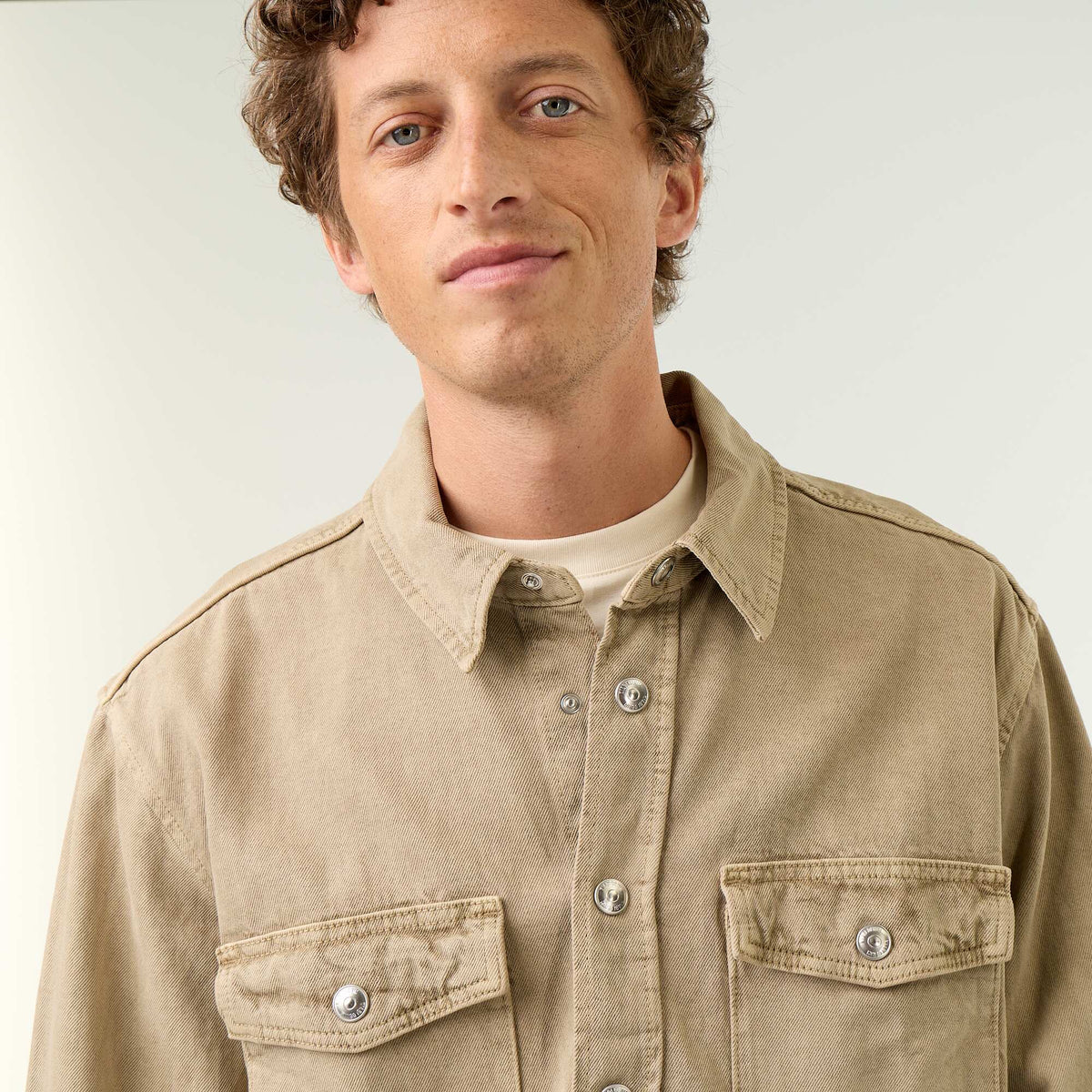 Surchemise en jean BEIGE