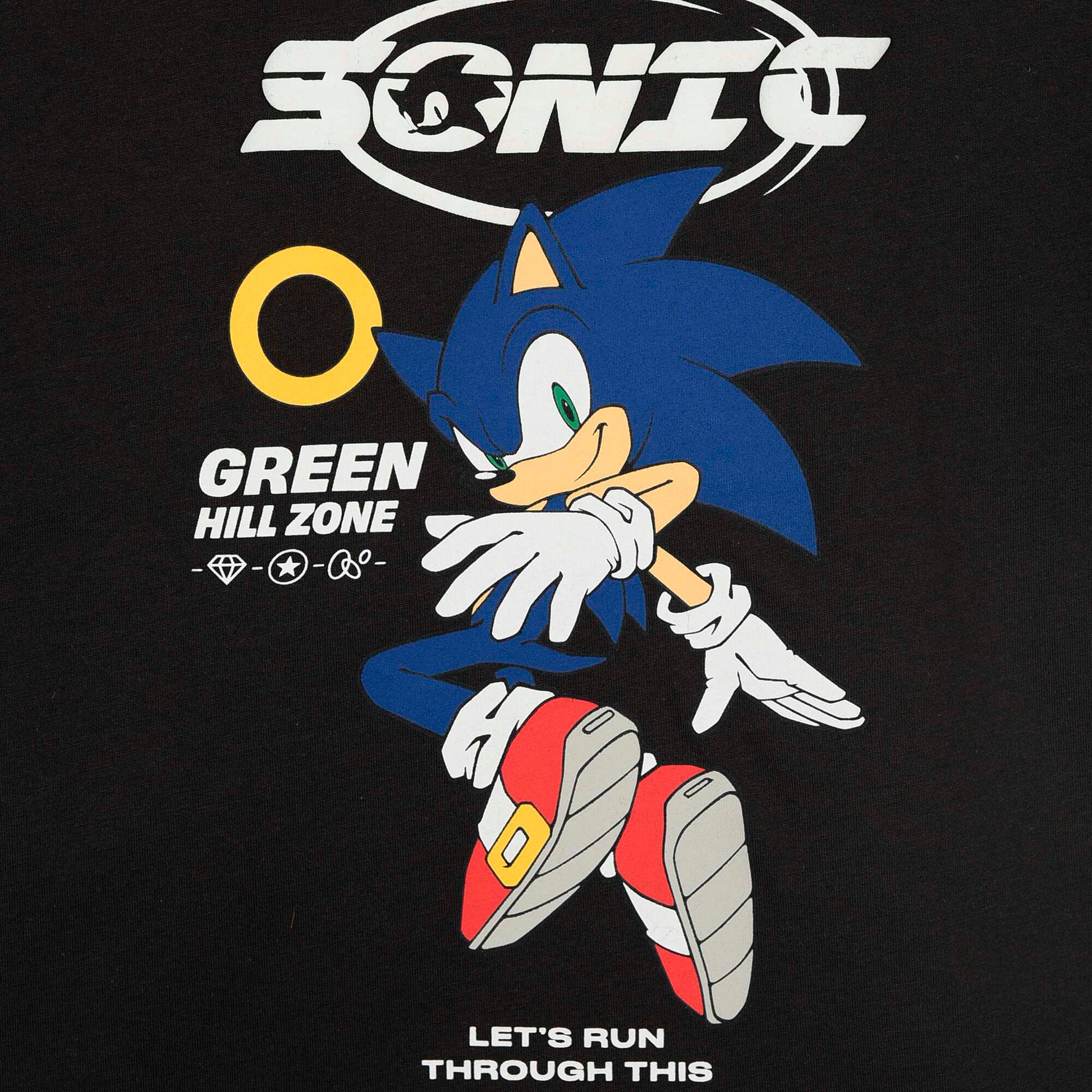 T-shirt à manches courtes 'Sonic' NOIR