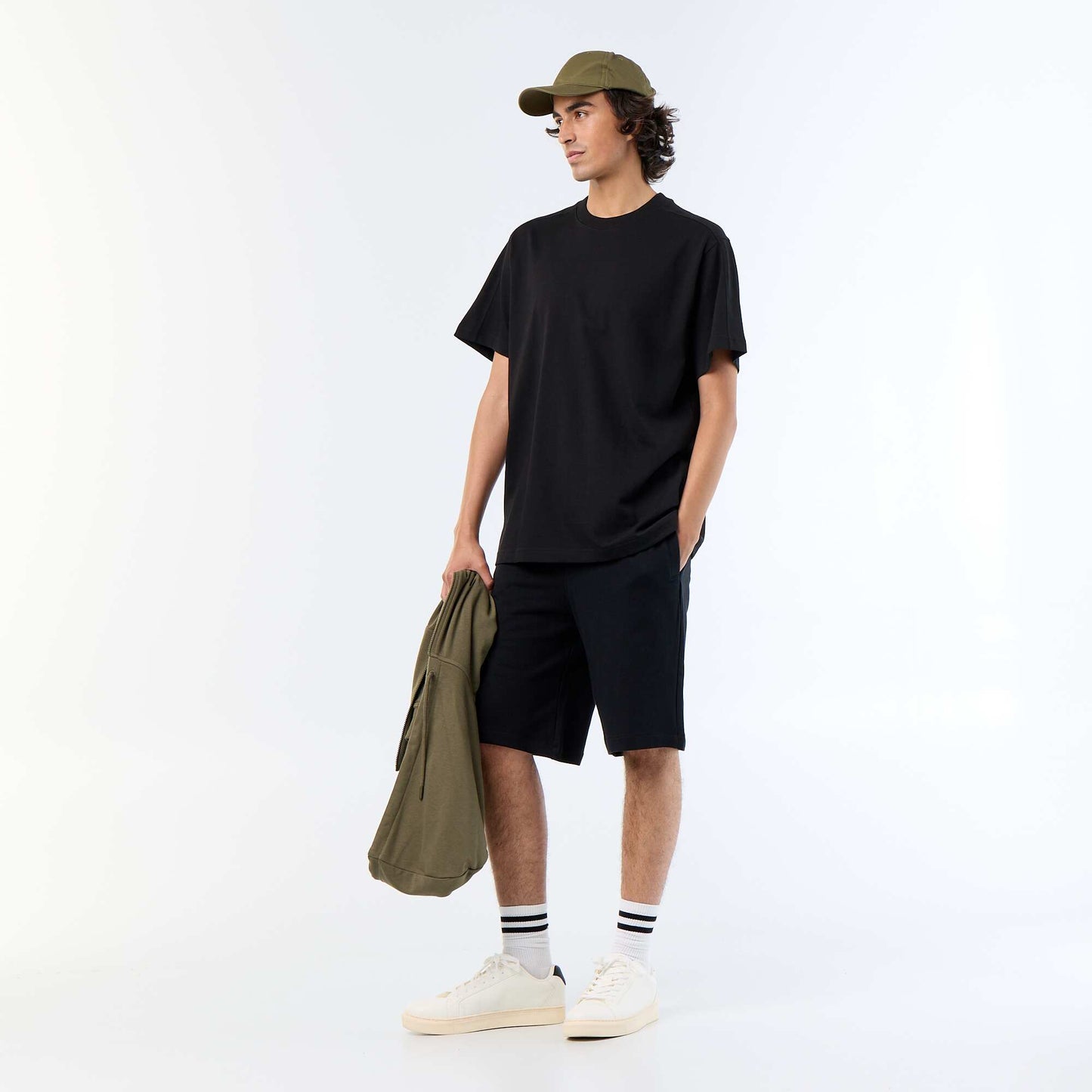 Bermuda en French Terry NOIR