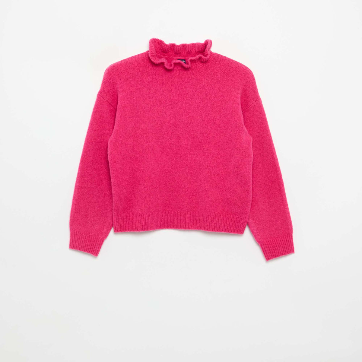 Pull avec col montant ondulé ROSE