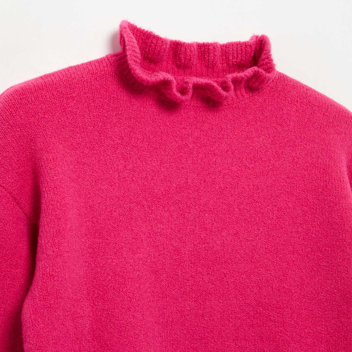 Pull avec col montant ondulé ROSE