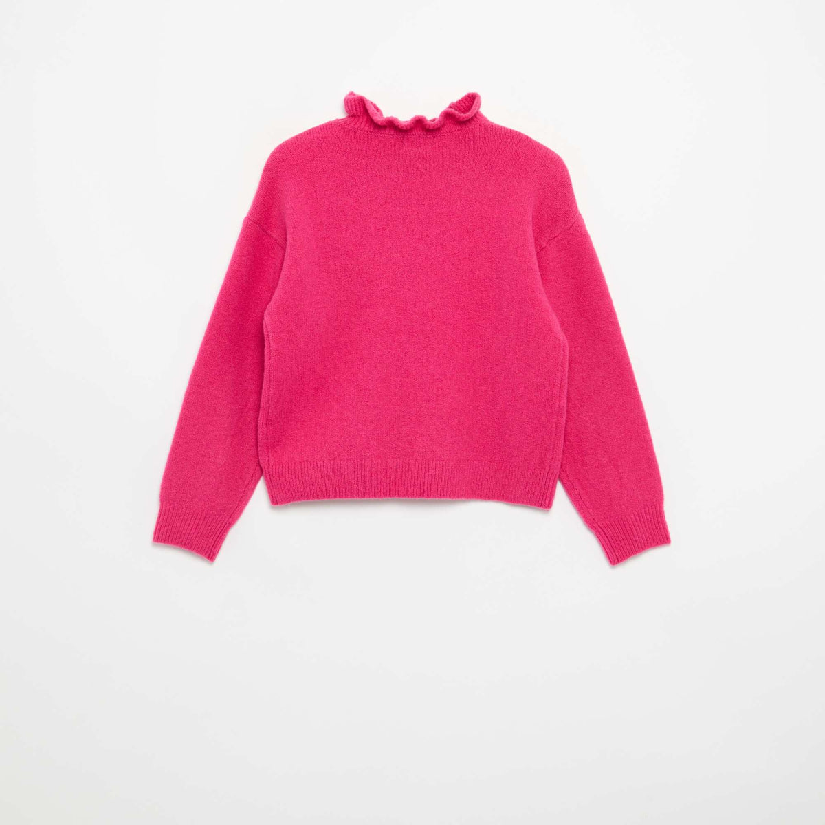Pull avec col montant ondulé ROSE