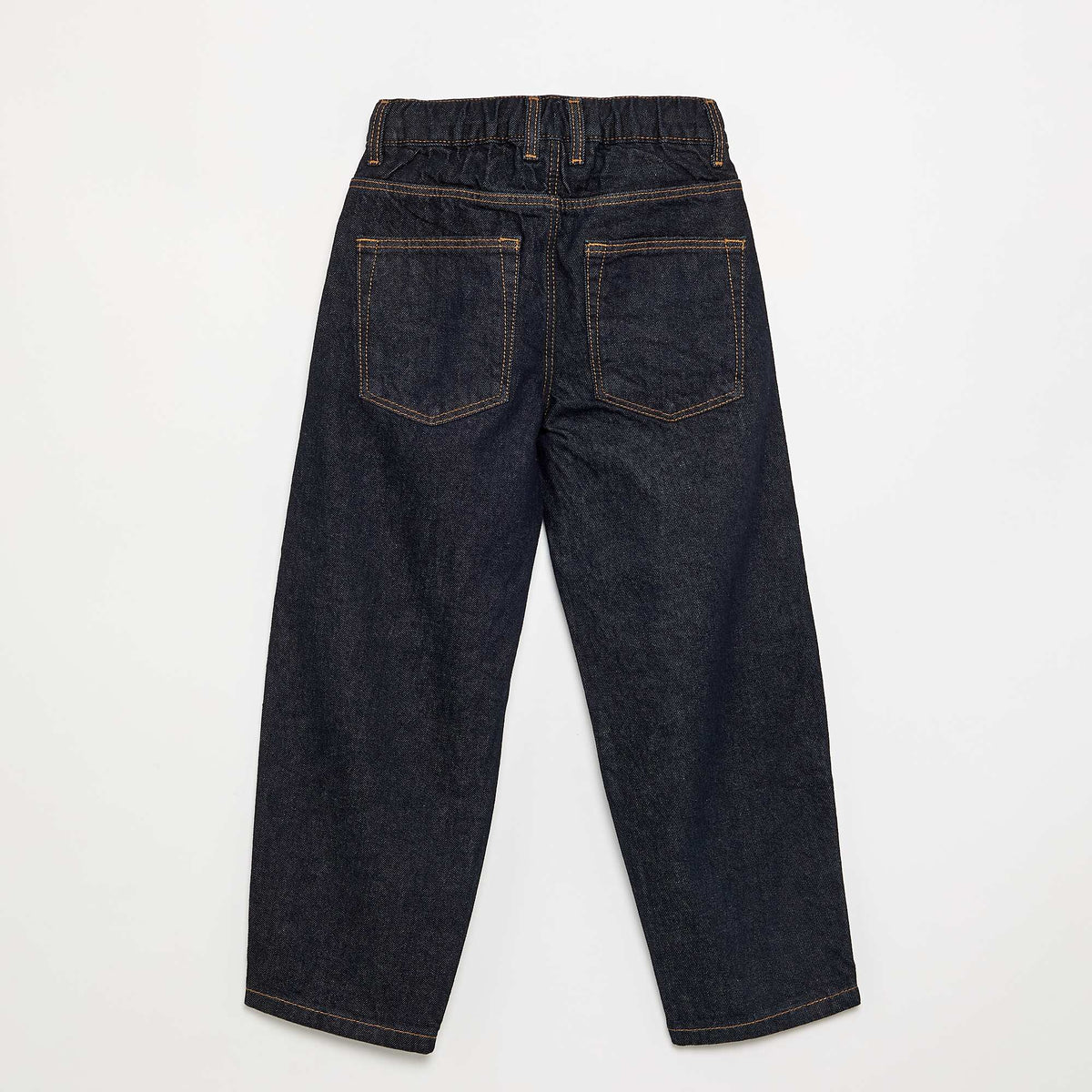 Pantalon en denim forme large BLEU
