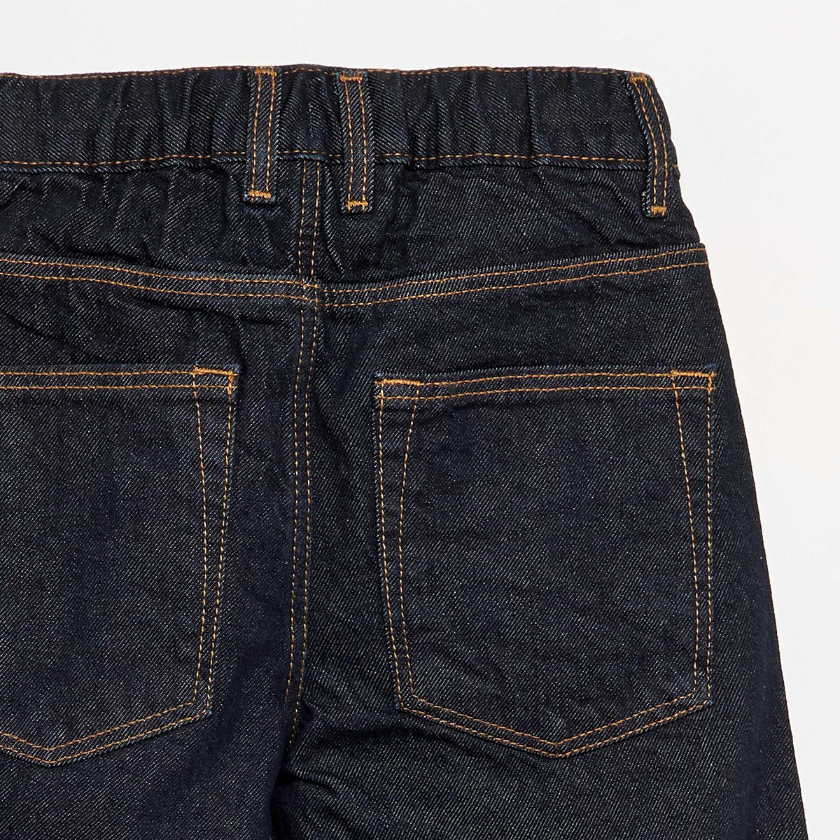 Pantalon en denim forme large BLEU