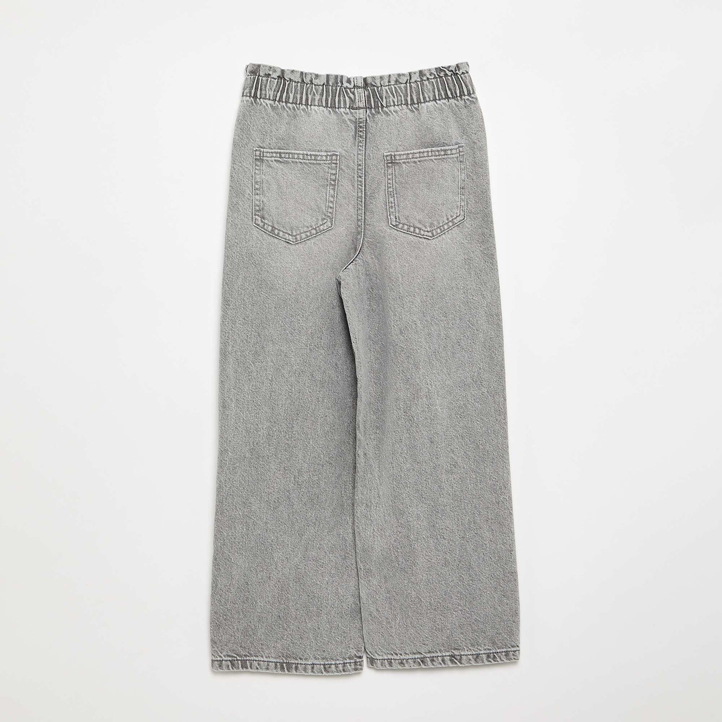 Pantalon large en denim GRIS