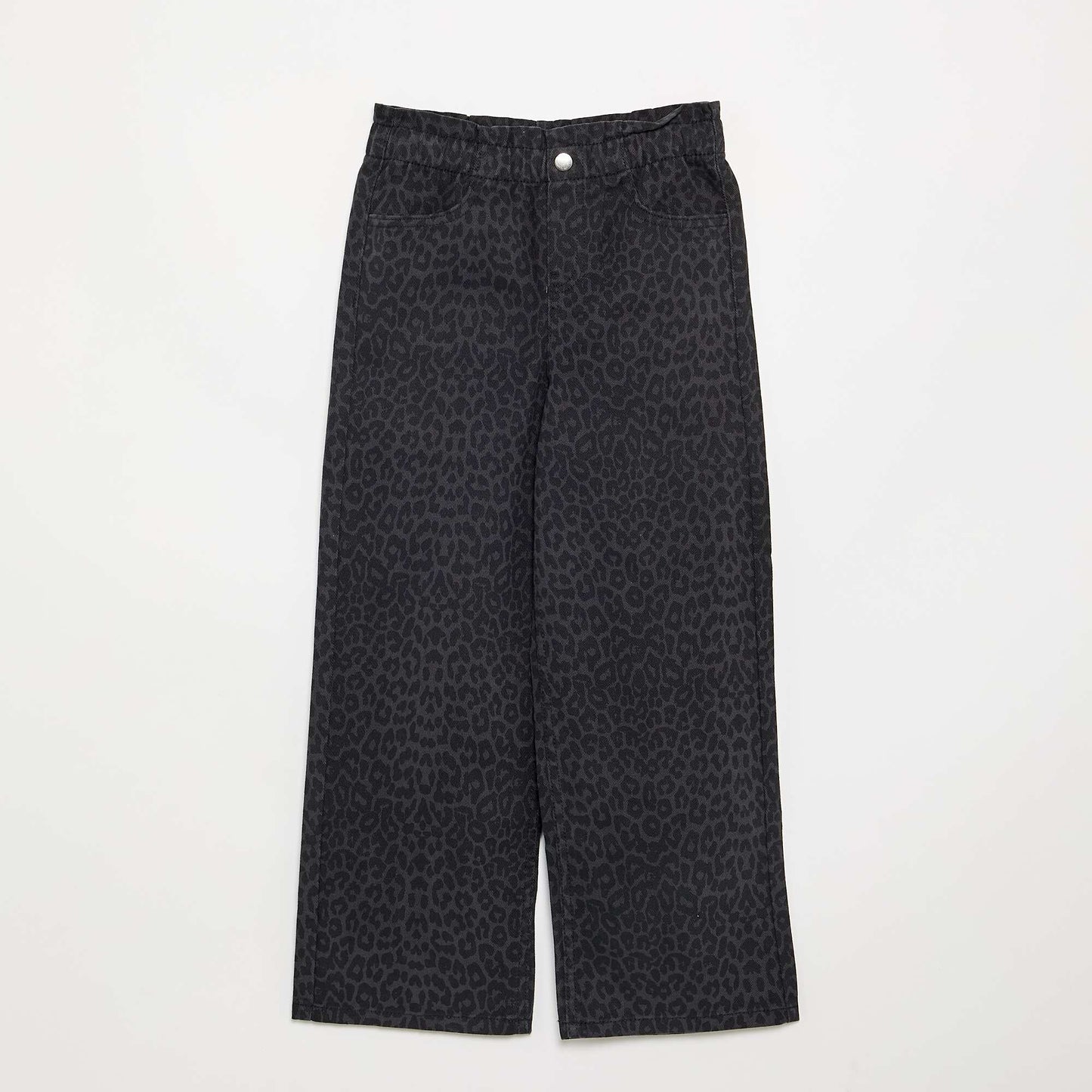 Pantalon large en denim GRIS