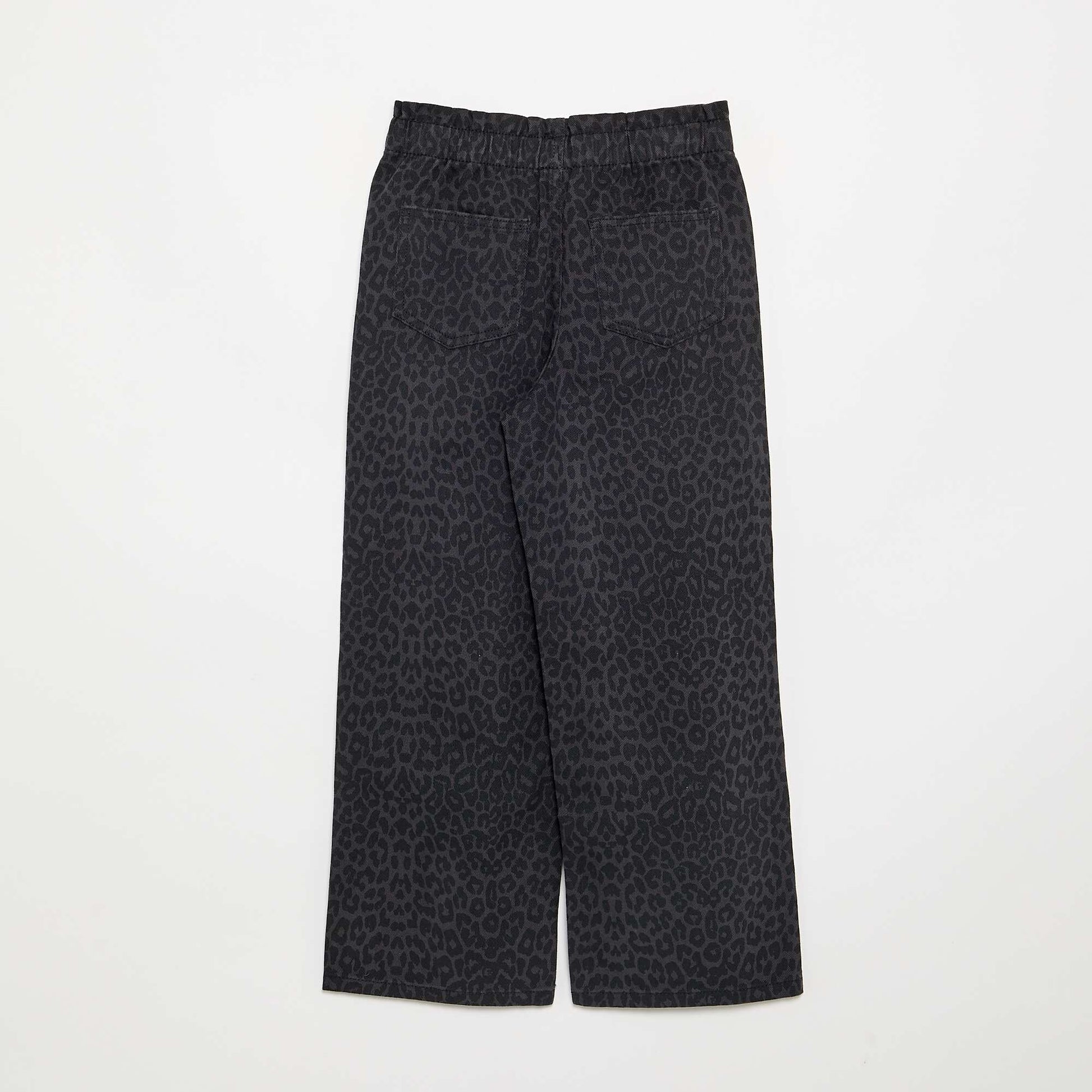 Pantalon large en denim GRIS