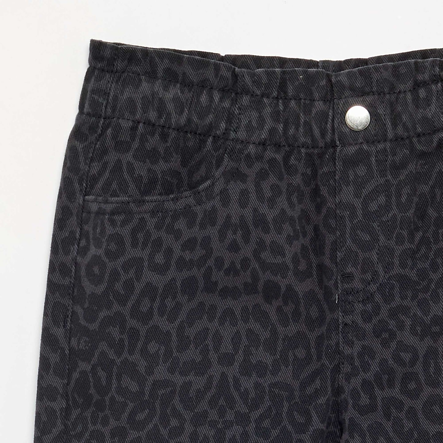 Pantalon large en denim GRIS