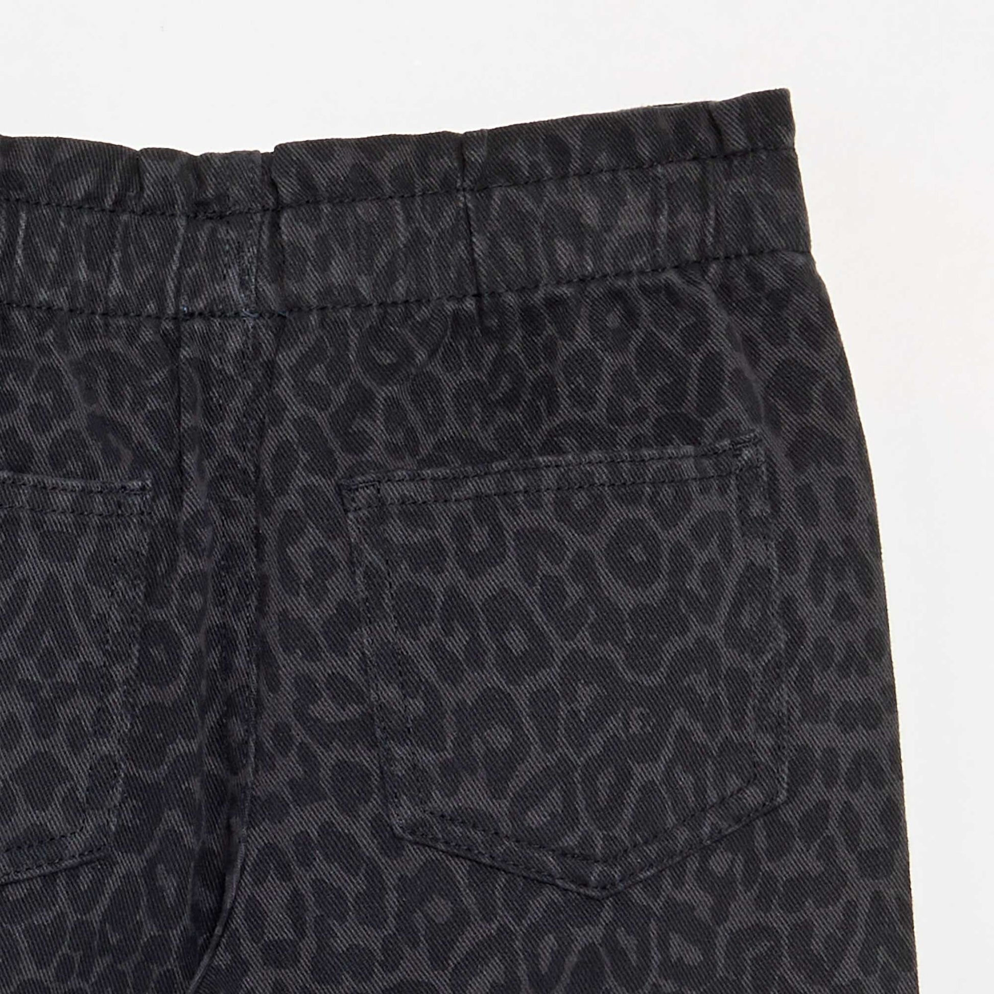 Pantalon large en denim GRIS