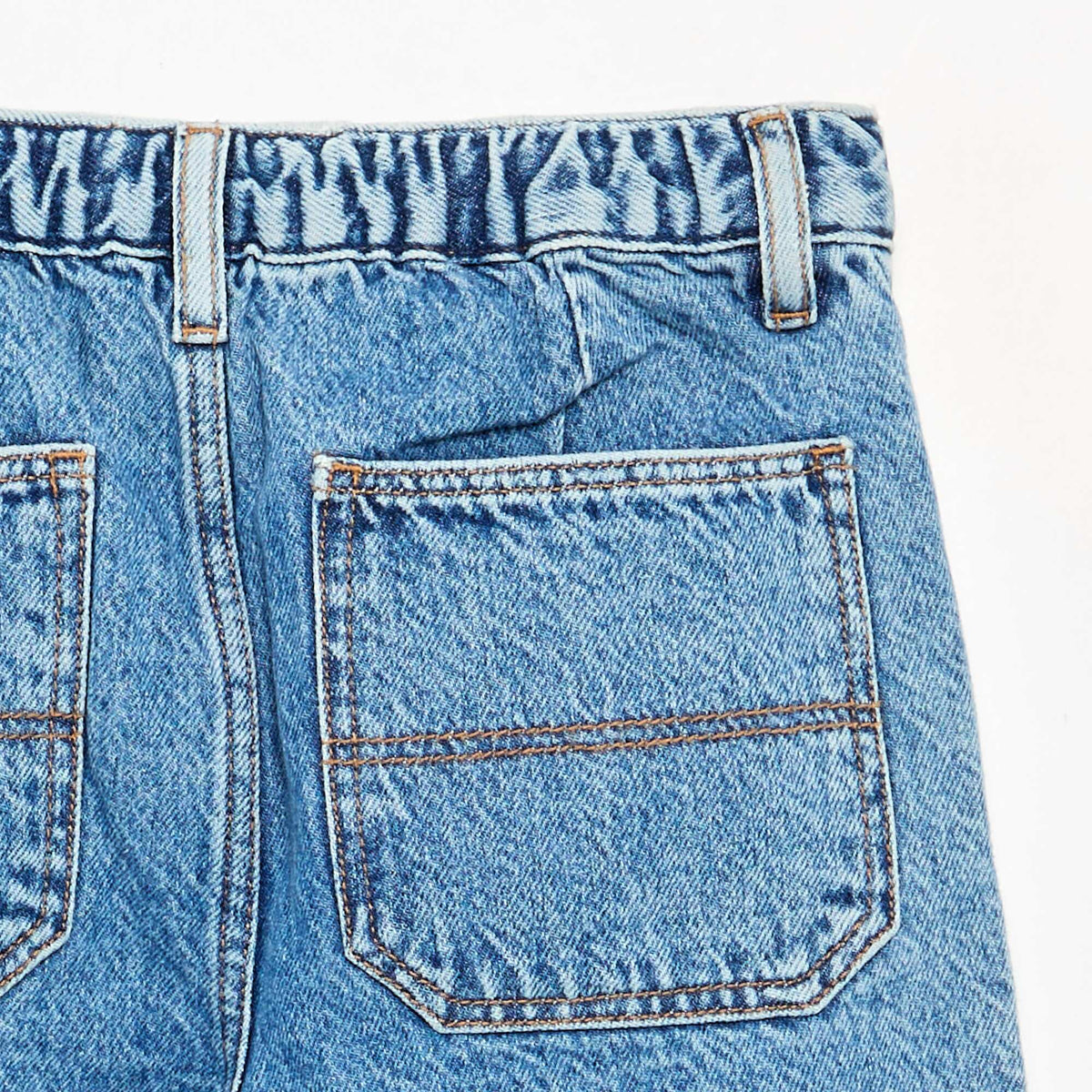 Pantalon denim baggy BLEU