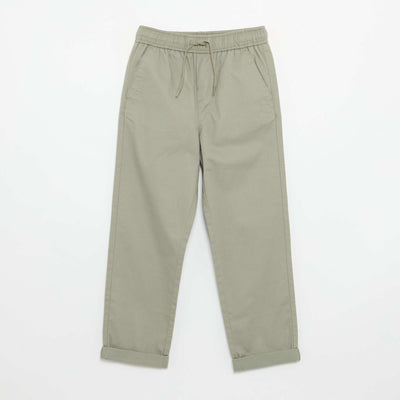 Pantalon uni léger VERT