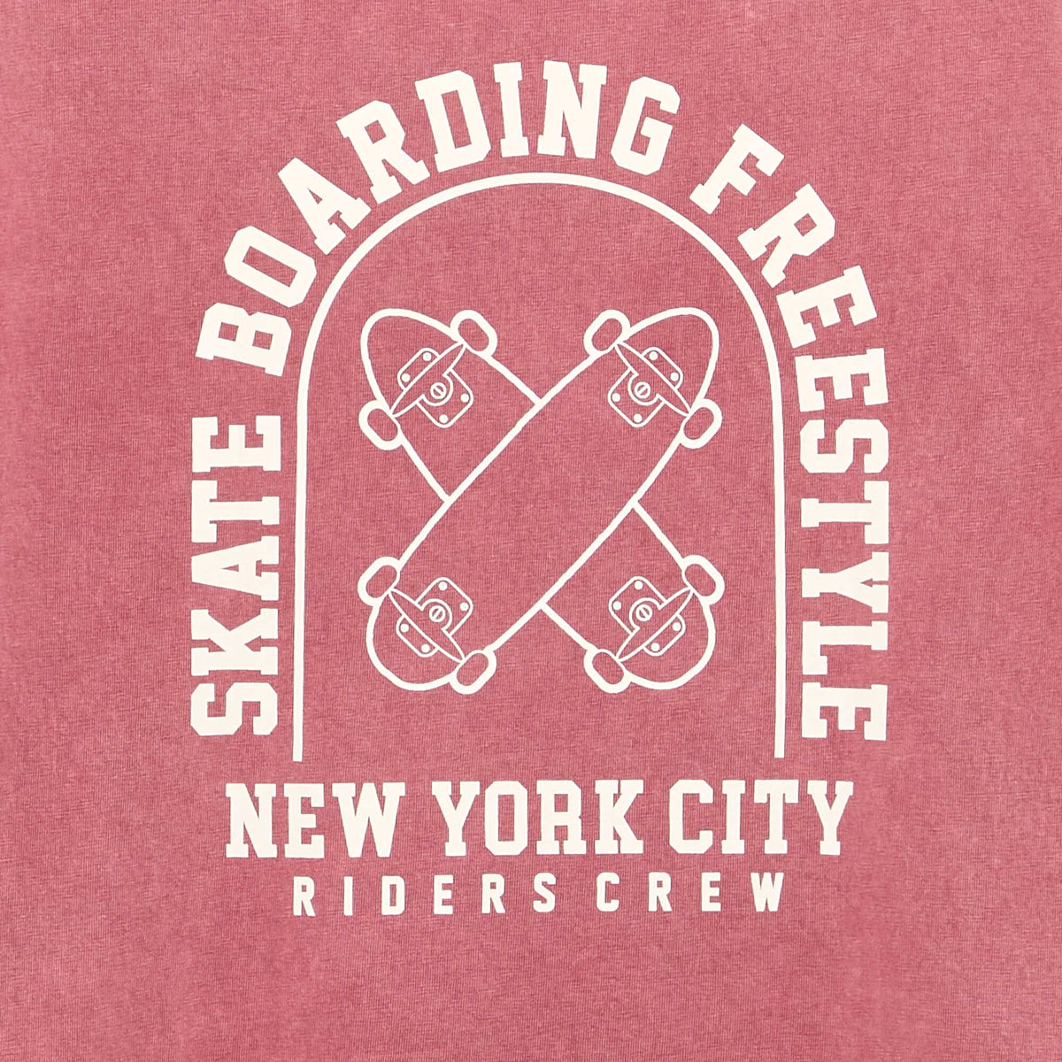 T-shirt brodé et imprimé à manches courtes ROSE
