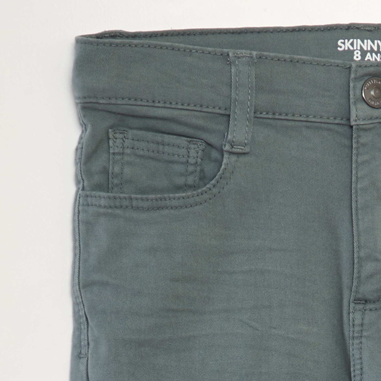 Jean skinny à 5 poches Vert