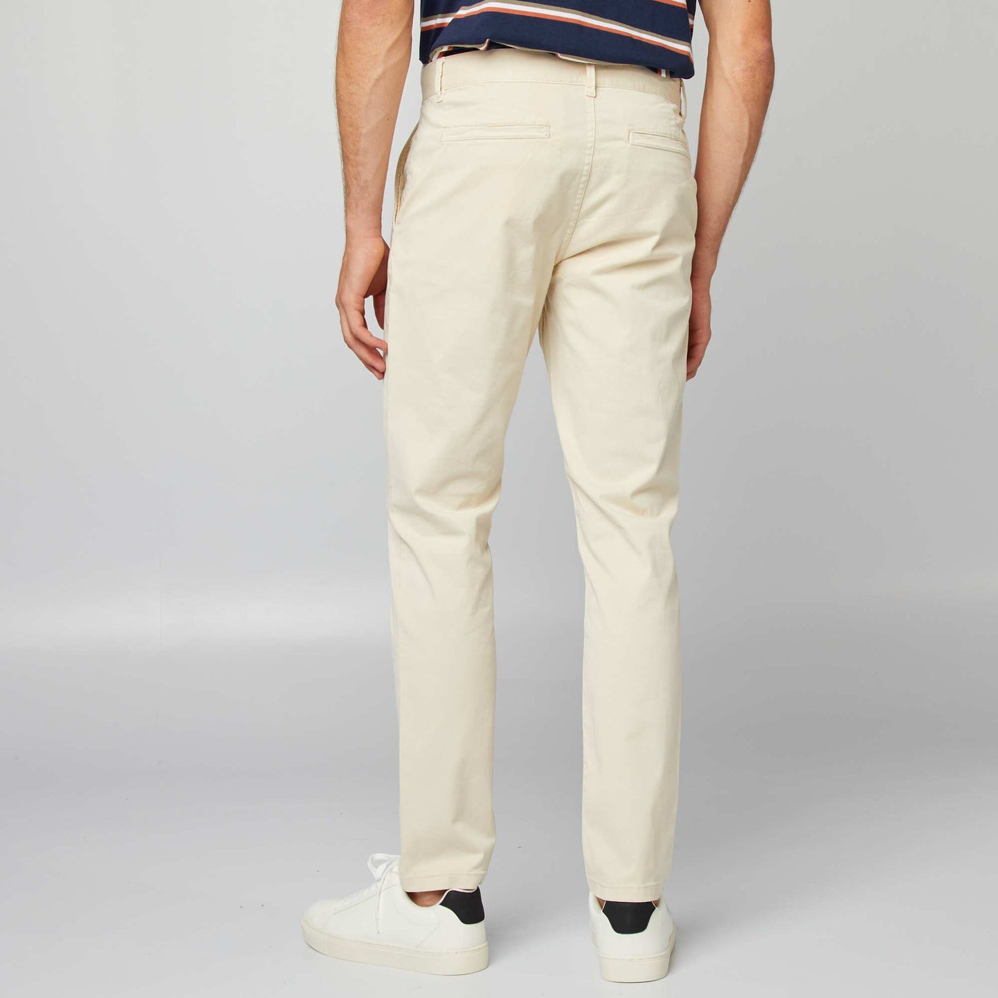 Pantalon chino slim Beige