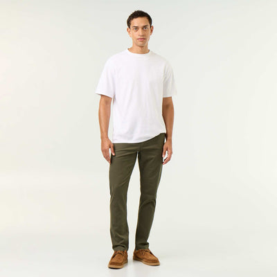 Pantalon chino slim VERT