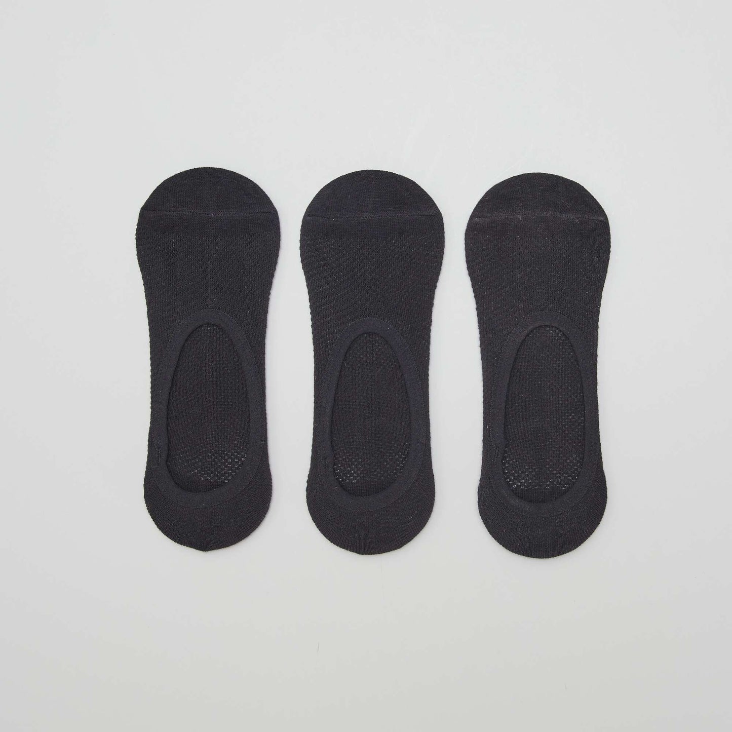 Lot de 3 paires de chaussettes invisibles noir