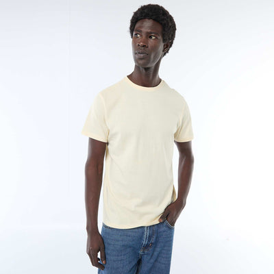 T-shirt droit en jersey uni JAUNE