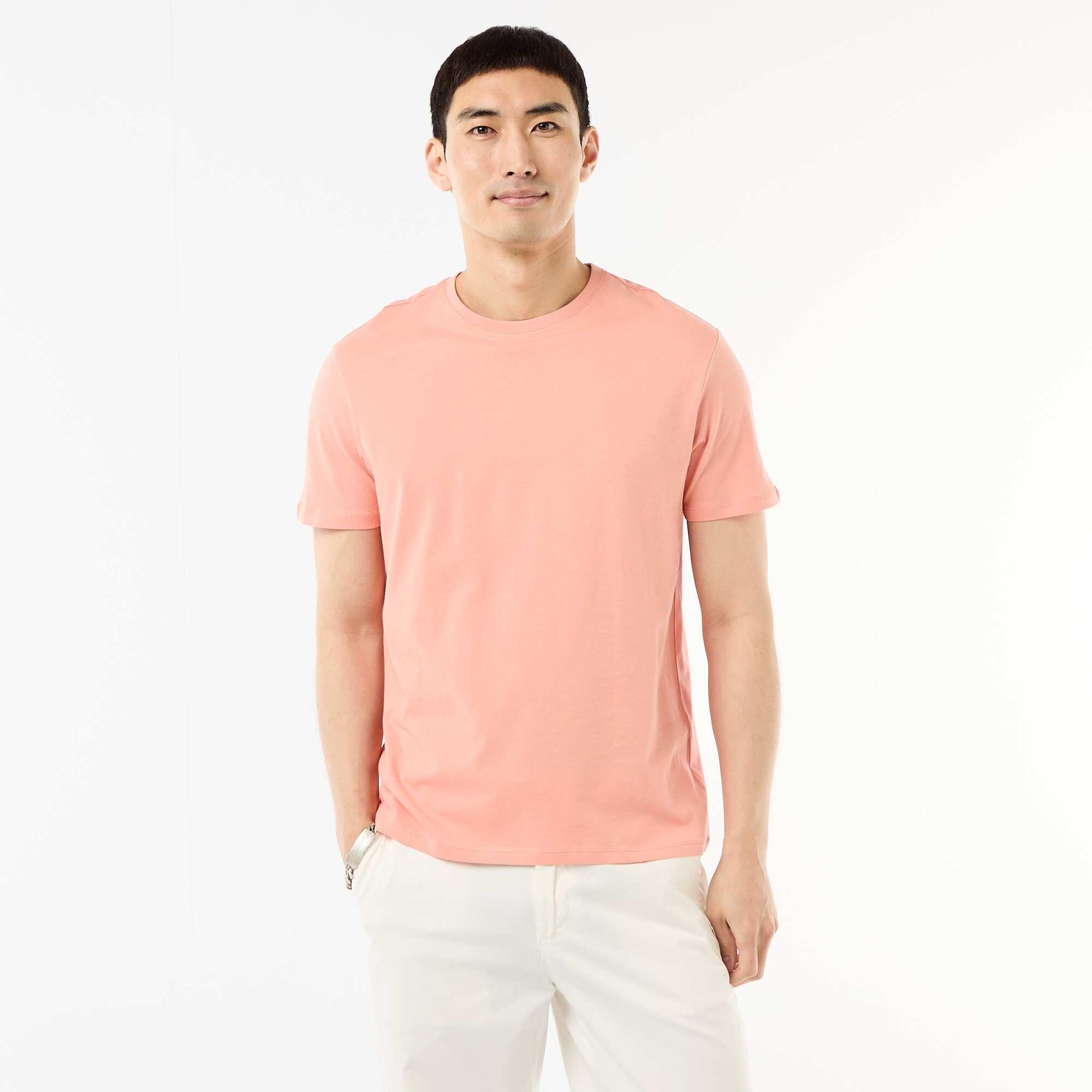 T-shirt droit en jersey uni ORANGE