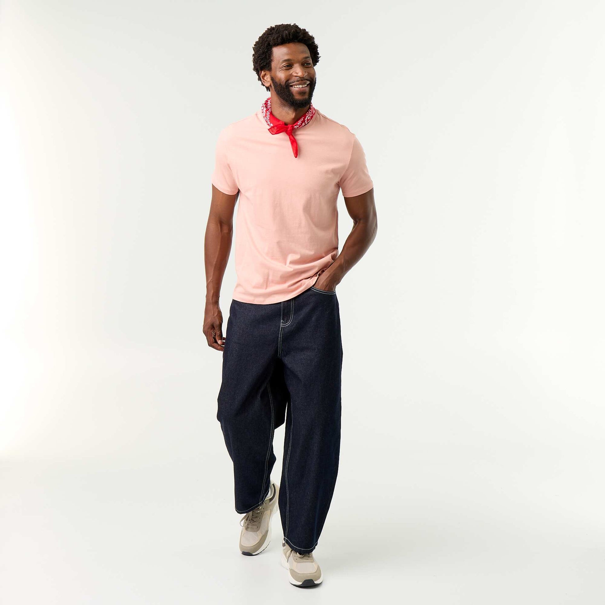 T-shirt droit en jersey uni ROSE