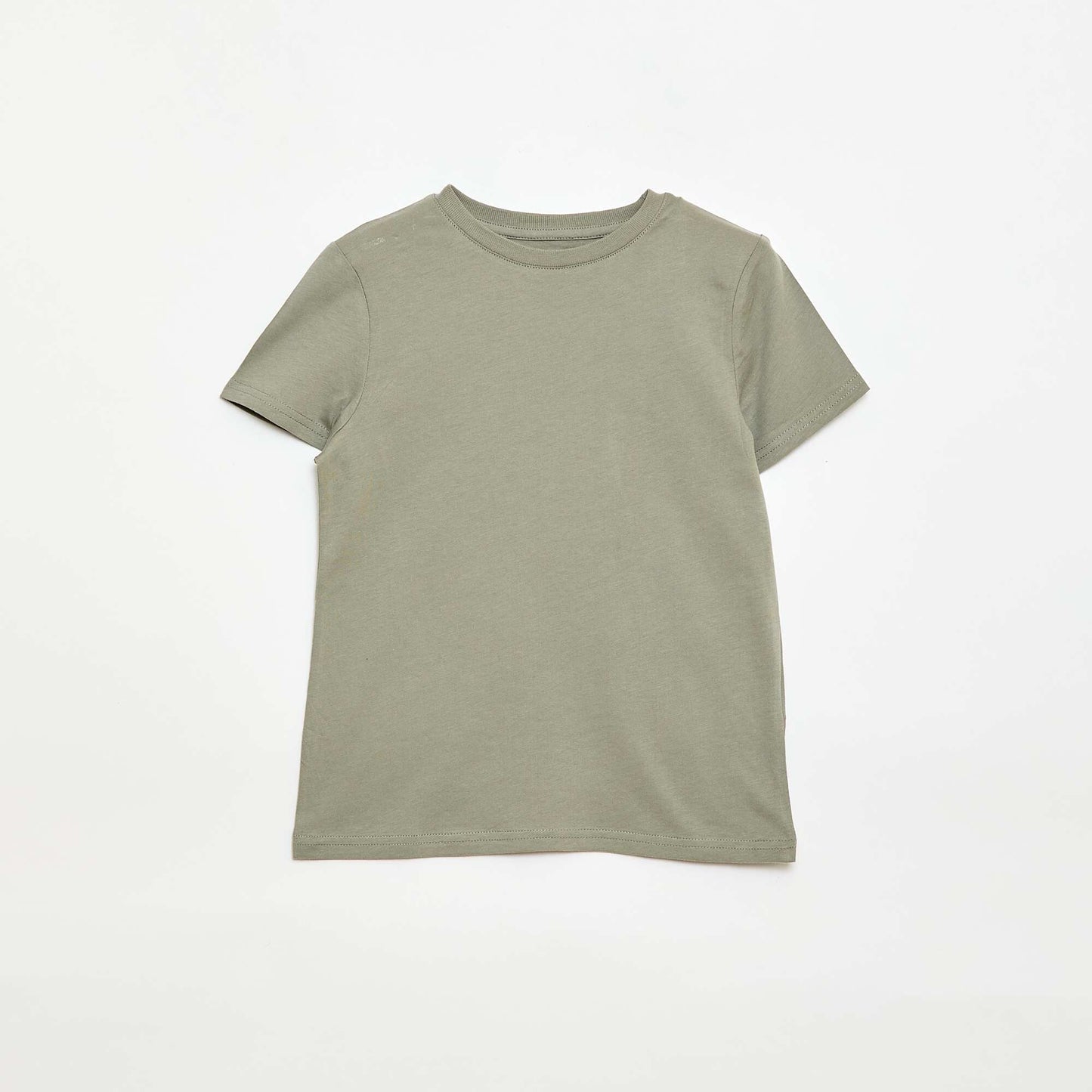 T-shirt basique en jersey uni VERT