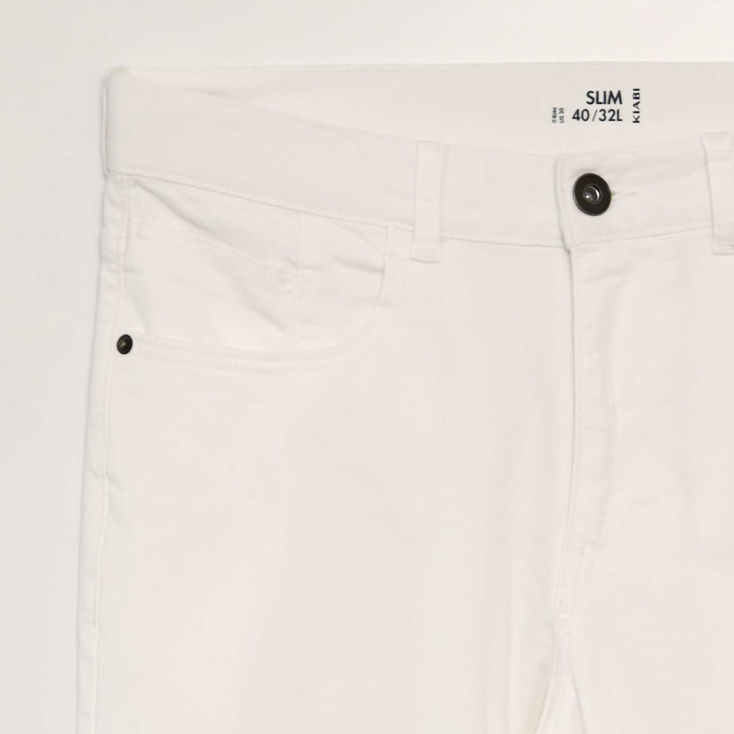 Jean slim 5 poches - L32 blanc