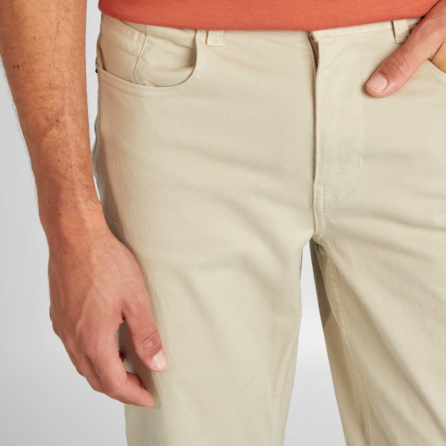 Chino slim 5 poches - L32 Beige