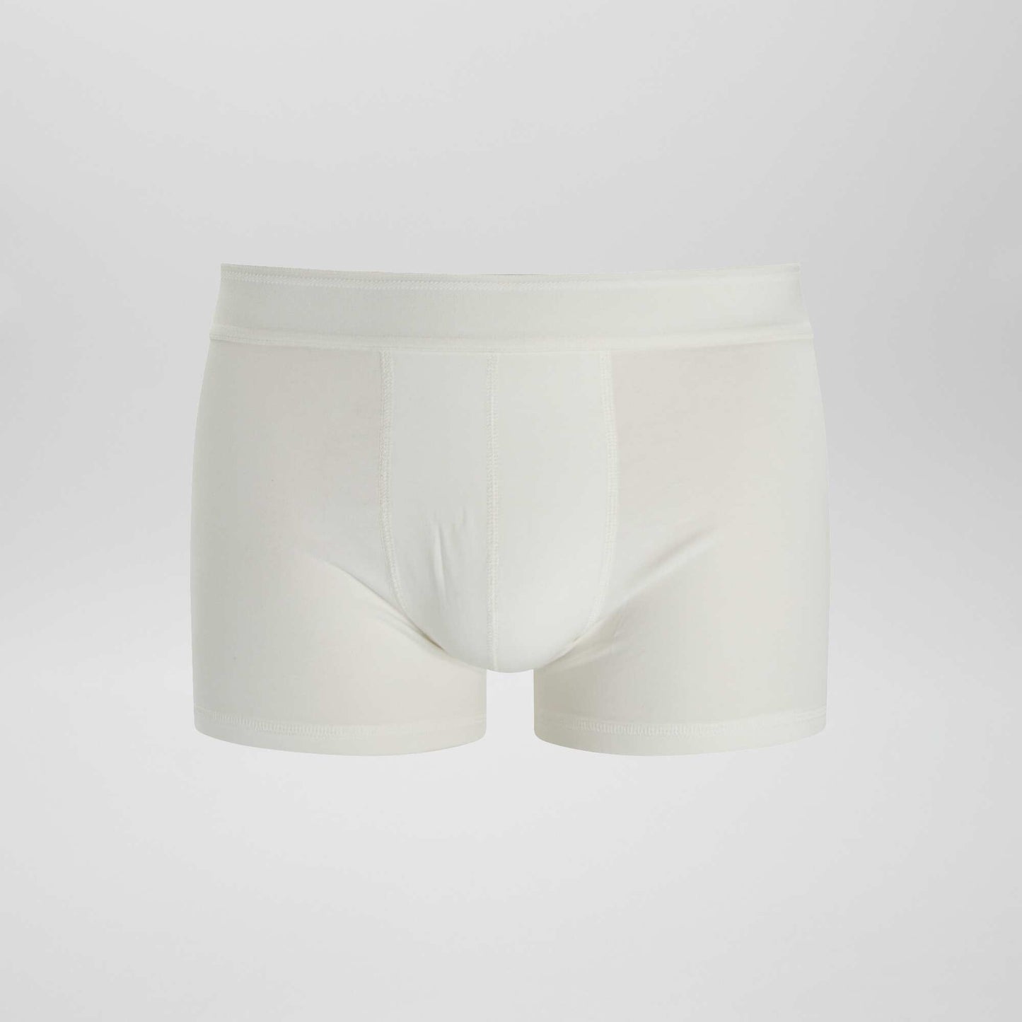 Lot de 3 boxers unis Kaki/blanc/vert