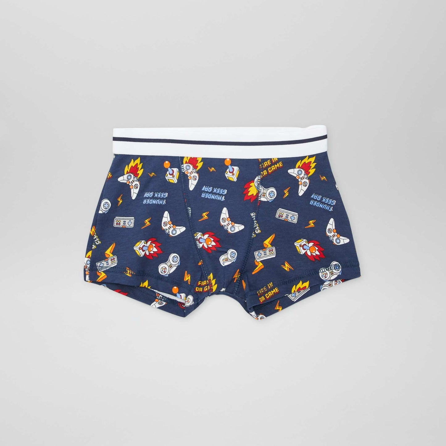 Lot de 3 boxers Bleu marine/rouge/blanc