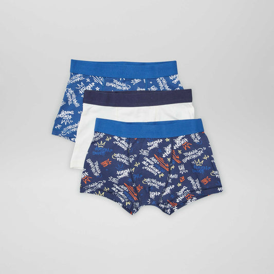 Lot de 3 boxers BLEU