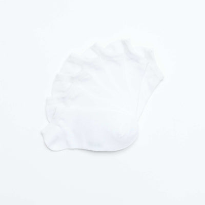 Lot de 7 paires de chaussettes invisibles BLANC