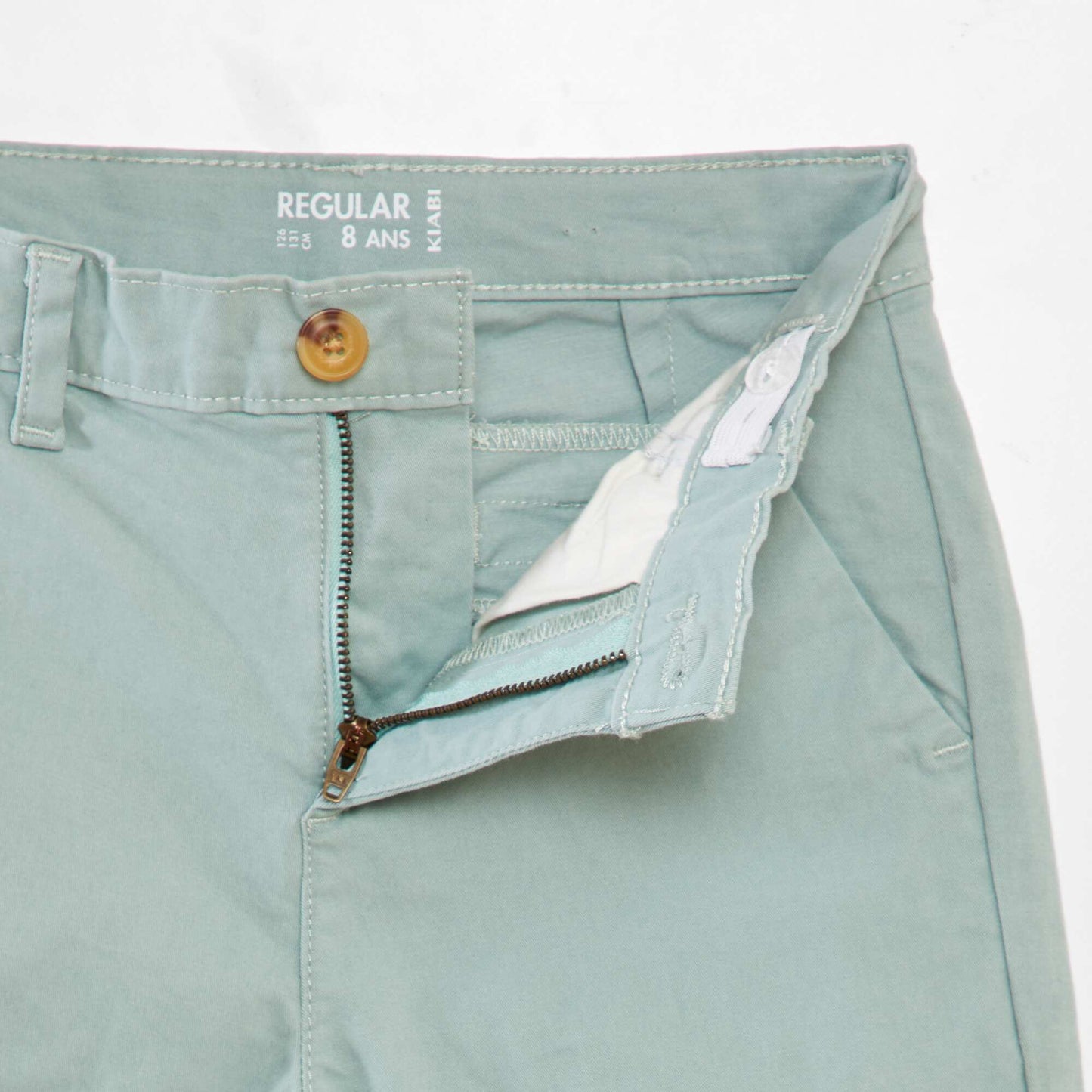 Pantalon chino Vert d'eau