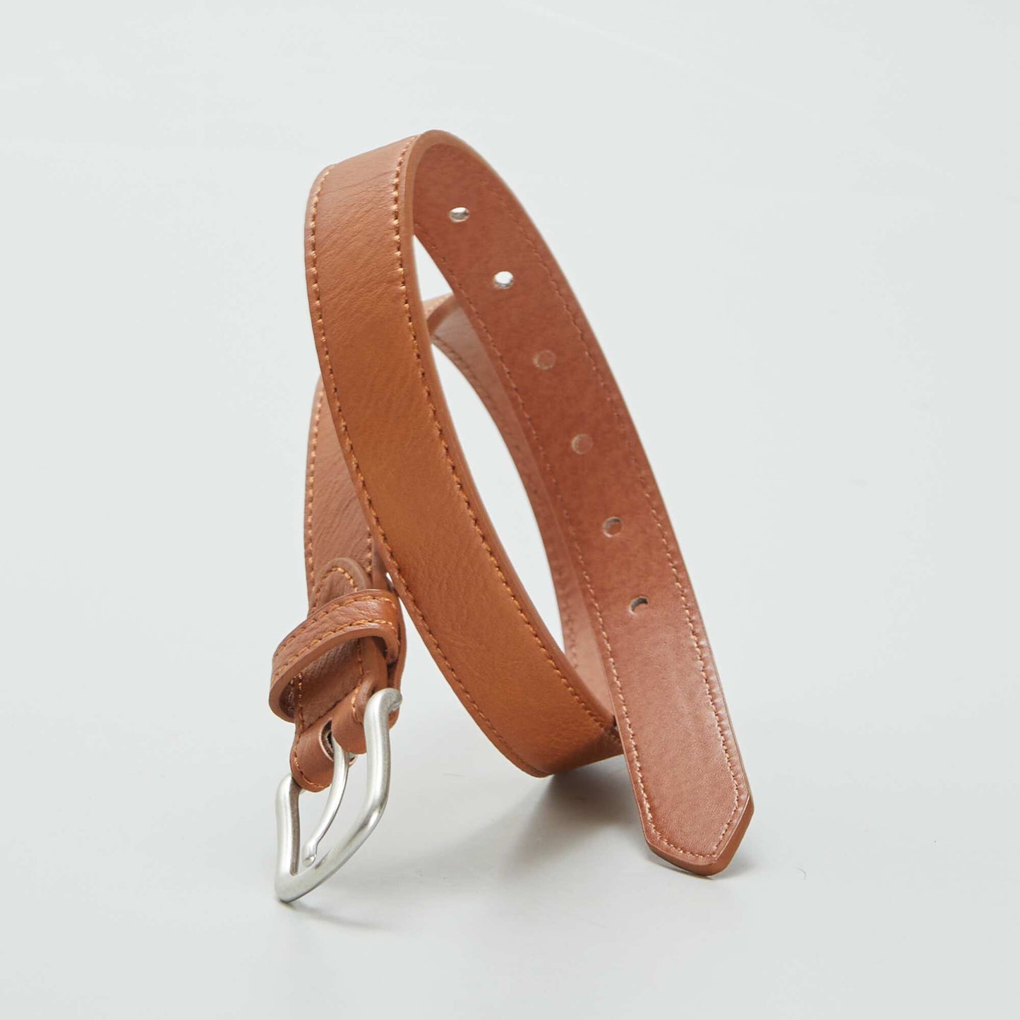 Ceinture simili toucher doux Camel