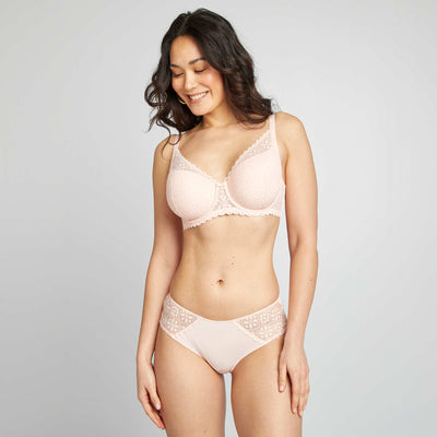 Shorty micro et dentelle ROSE