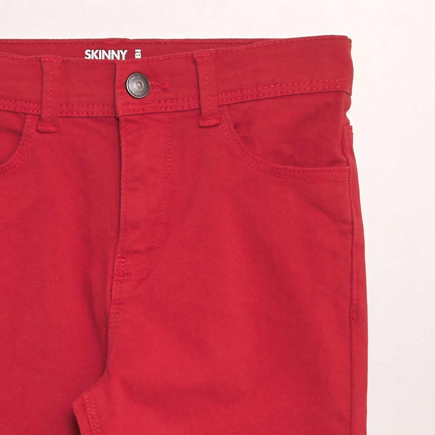 Jean skinny 5 poches Rouge