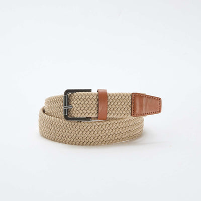Ceinture tressée élastique BEIGE